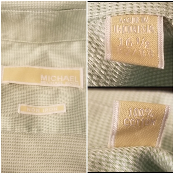 Michael by Michael Kors Green Button Down SZ 16.5 - Picture 5 of 5